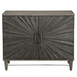 Shield Oak 2 Door Cabinet - Dark Gray by Uttermost - View 1