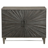 Shield Oak 2 Door Cabinet - Dark Gray by Uttermost - View 1