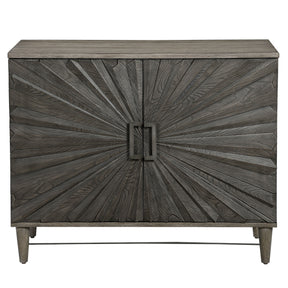 Shield Oak 2 Door Cabinet - Dark Gray by Uttermost - View 1