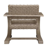 Rehema Outdoor Wicker Lounge Chair - Gray by Uttermost - View 6
