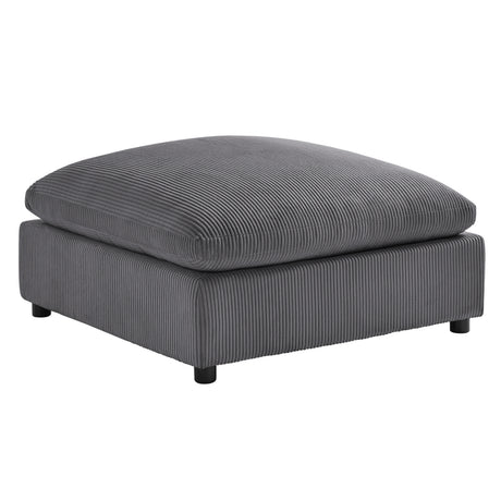 Chelsea Modular 6-Piece Sectional in Charcoal with Plush Polyester Upholstery - sold by Home Elegance USA
