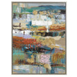 Fiesta Hand Painted Canvas - Blue / Orange by Uttermost - View 1