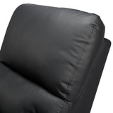 31.5” Faux leather reclining chair Black Pu - Home Elegance USA