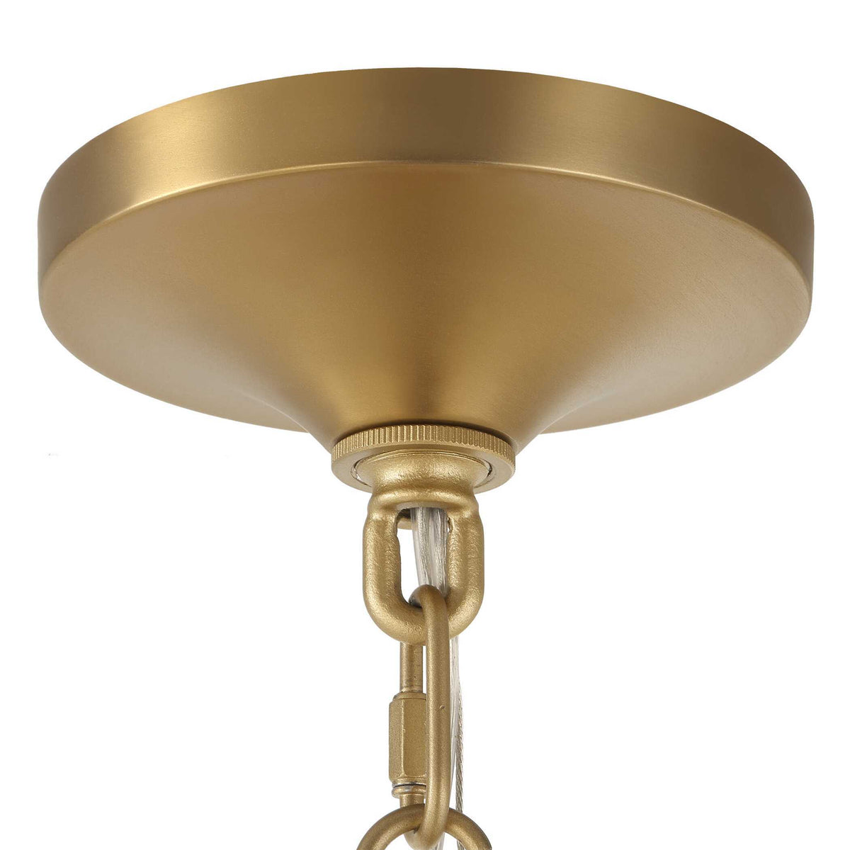Bellaire 1 Light Glass Shade Pendant - Gold by Uttermost - View 11