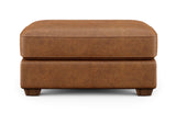 Thornton Leather Cocktail Ottoman | Flexsteel