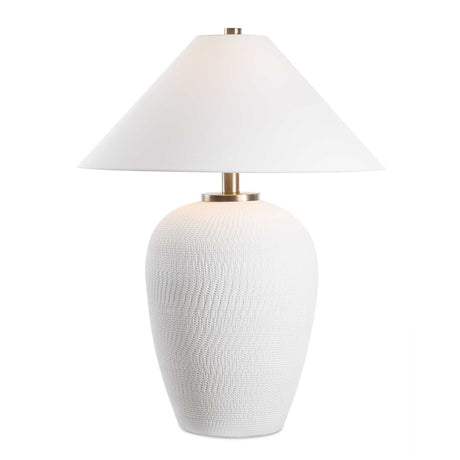 Merriton Matt White Table Lamp by Uttermost - View 1