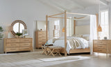 Retreat Pole Rattan King Upholstered Poster Bed With Canopy - Beige by Hooker Furniture - View 6