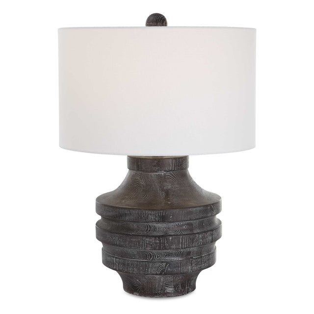 Timber Table Lamp - Dark Gray by Uttermost - View 1