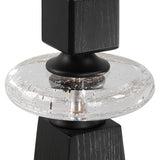 Ebon Glow Floor Candleholders (Set of 2) - Black by Uttermost - View 5