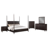 Niguel Brown 5-piece Poster Bedroom Set