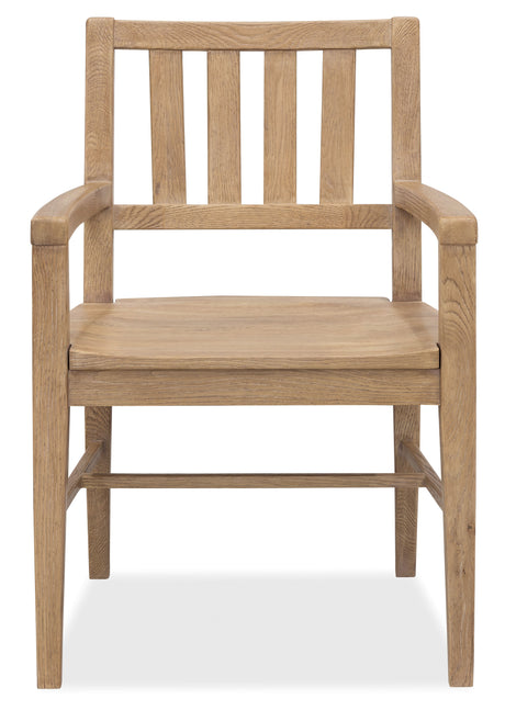 Driftwood Splatback Arm Chair (Set of 2) Buckboard - Light Brown by Hooker Furniture - View 4