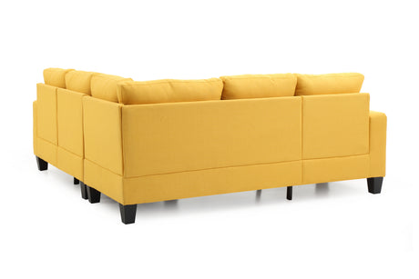 Glory Furniture - Newbury G470B-SC Sectional, YELLOW - sold by Home Elegance USA