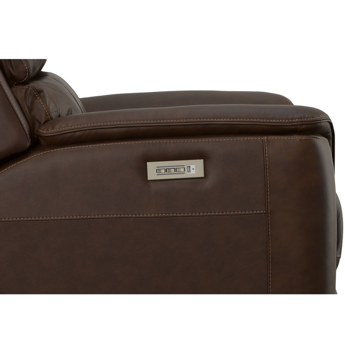 Henry Power Recliner With Power Headrest & Lumbar - Burnt Umber | Flexsteel