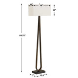 Galloway Minimalist Floor Lamp - Bronze / Black by Uttermost - View 10