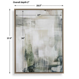 Subliminal Drift Framed Modern Art - Green / White by Uttermost - View 6