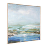 Lush Valley Framed Canvas - Light Blue by Uttermost - View 4