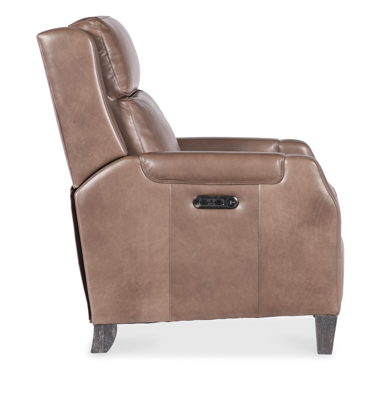Nelson Power Recliner With Power Headrest - Light Brown by Hooker Furniture - View 7