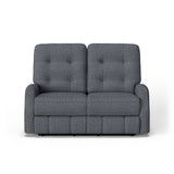 Devon Transitional Fabric Power Reclining Loveseat With Power Headrests | Flexsteel