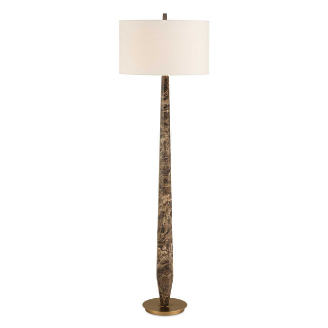 Tyree Marble Floor Lamp - Dark Brown by Uttermost - View 1