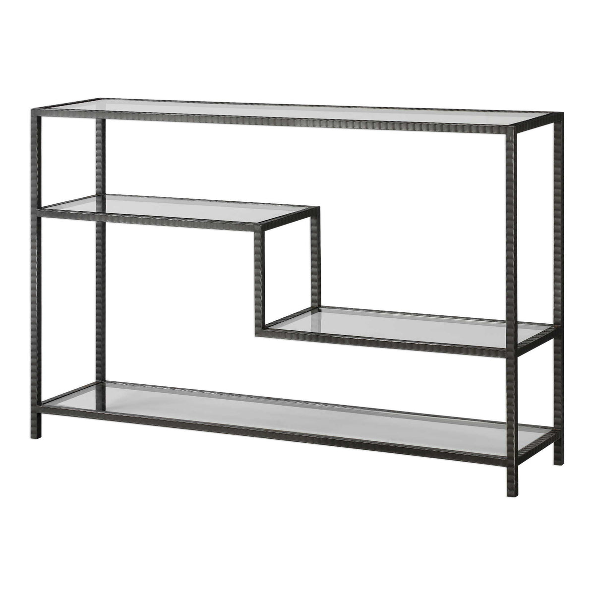 Leo Industrial Console Table - Silver by Uttermost - View 3