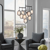 Maxin 9 Light Chandelier Dark Bronze - Bronze / Silver by Uttermost - View 2