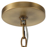 Aurelie 9 Light Round Pendant Brass - Yellow / White by Uttermost - View 9