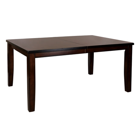 Cherry Finish Classic 6pc Dining Set Wooden Table w Draw Leaf Bench and 4 Side Chairs Faux Leather Upholstered Durable Furniture Transitional Style Ladder Back - sold by Home Elegance USA
