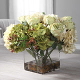 Cecily Hydrangea Bouquet - Green / White by Uttermost - View 7