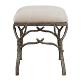 Lismore Small Fabric Bench - Beige / Dark Brown by Uttermost - View 4