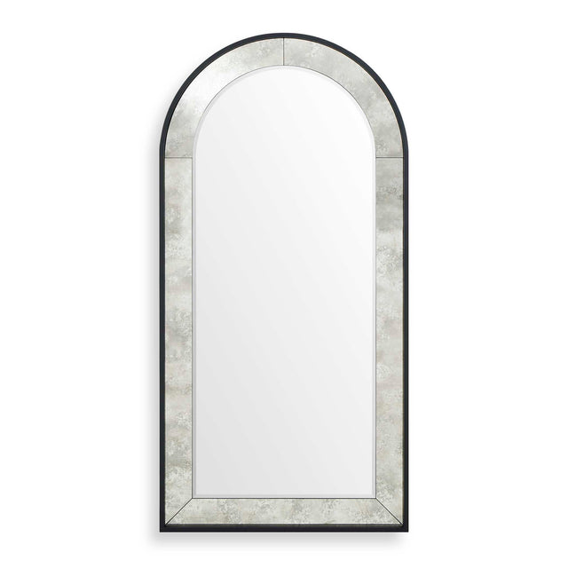 Marlowe Antique Arch Mirror - Black by Uttermost - View 1