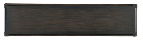 Retreat Pole Rattan Console - Dark Brown / Dark Gray by Hooker Furniture - View 4
