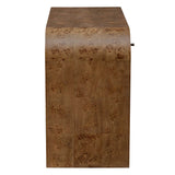 Rocco Mappa Burl Desk Woodtone - Dark Brown by Uttermost - View 4