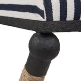 Braddock Backless Counter Stool - Black / White by Uttermost - View 7