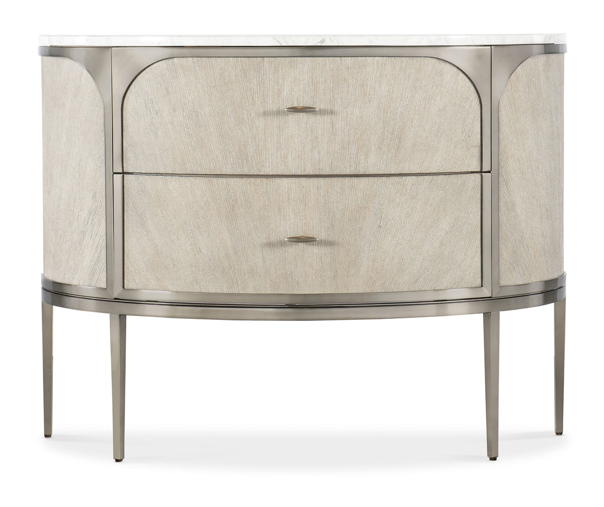 Modern Mood Two-Drawer Nightstand - Beige by Hooker Furniture - View 5