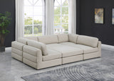 Beckham - Modular Sectional 6 Piece - Beige - Fabric | Home Elegance USA