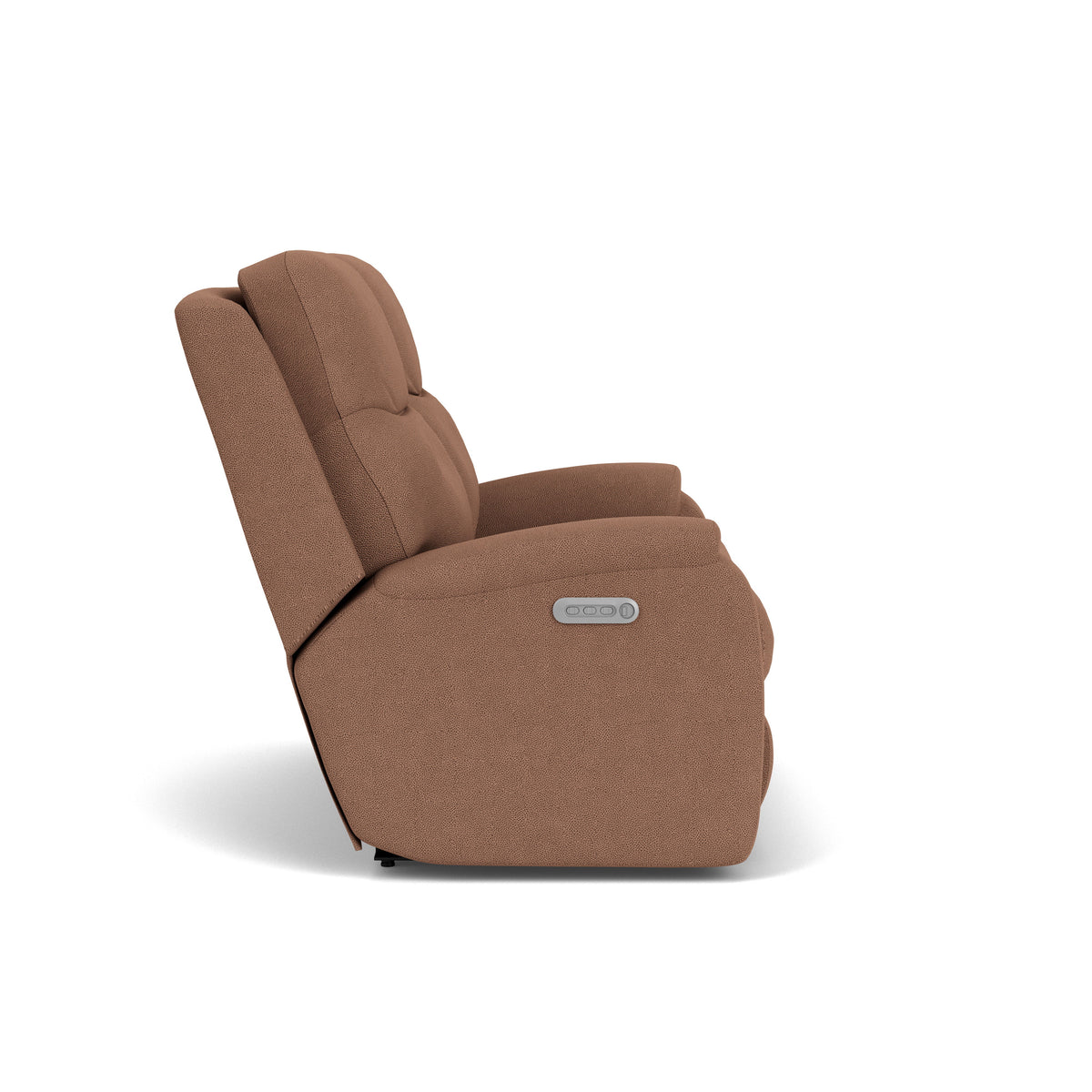 Penn Transitional Fabric Power Reclining Loveseat With Power Headrests & Lumbar | Flexsteel