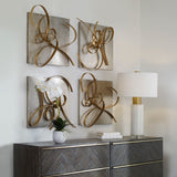 Harmony Metal Wall Art (Set of 2) - Gold / Silver by Uttermost - View 2
