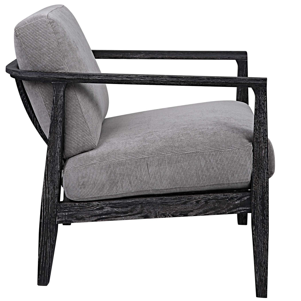 Brunei Modern Accent Chair - Light Gray by Uttermost - View 7