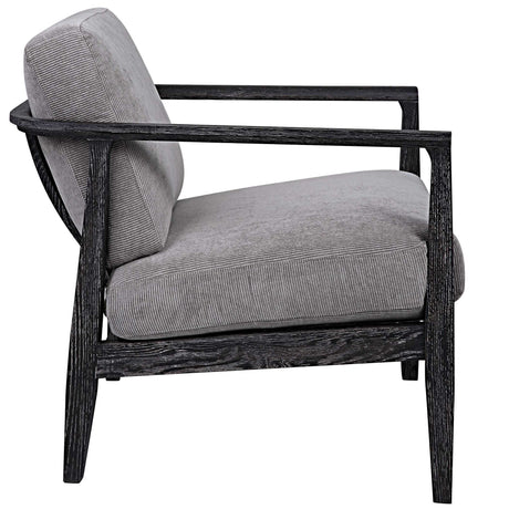 Brunei Modern Accent Chair - Light Gray by Uttermost - View 7