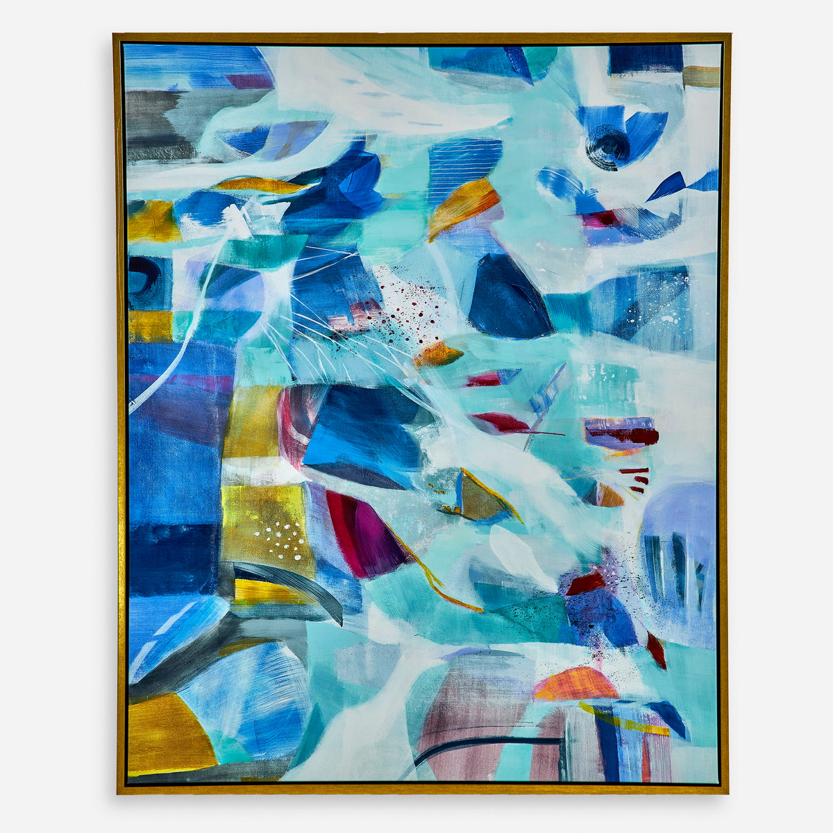 The Story Of Water Abstract Art - Blue by Uttermost - View 1