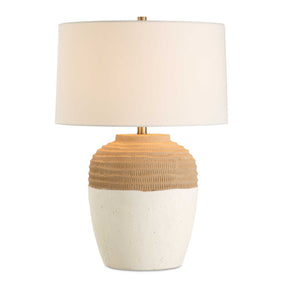 Bellaby Terracotta Table Lamp - Light Brown / White by Uttermost - View 1