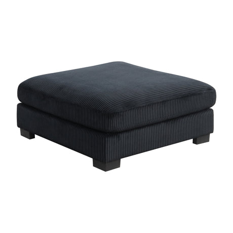 Bentley Modern Style Modular Sectional unique layout made with Corduroy fabric and wood in Black Setup-1 (NJ Warehouse Inventory) - sold by Home Elegance USA