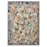 Organized Chaos Hand Painted Canvas - Light Gray / Blue by Uttermost - View 1