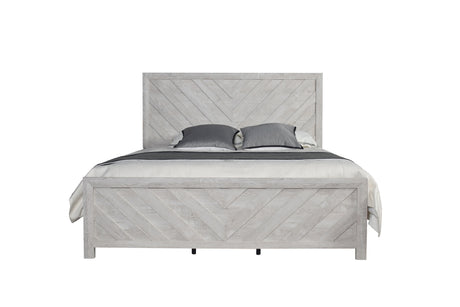 King 4PC Modern Style Storage Bedroom Set Made with Wood in Natural - sold by Home Elegance USA