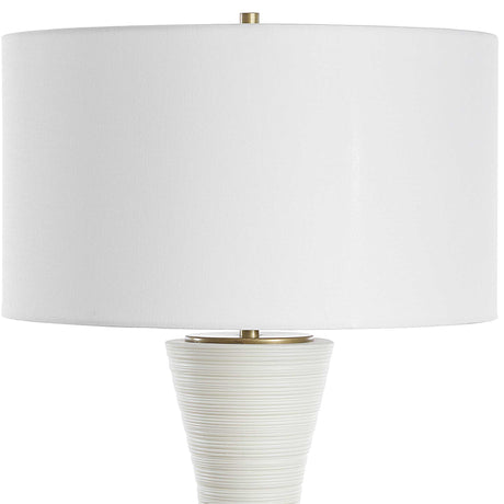 Ridgeline Matte White Table Lamp by Uttermost - View 5