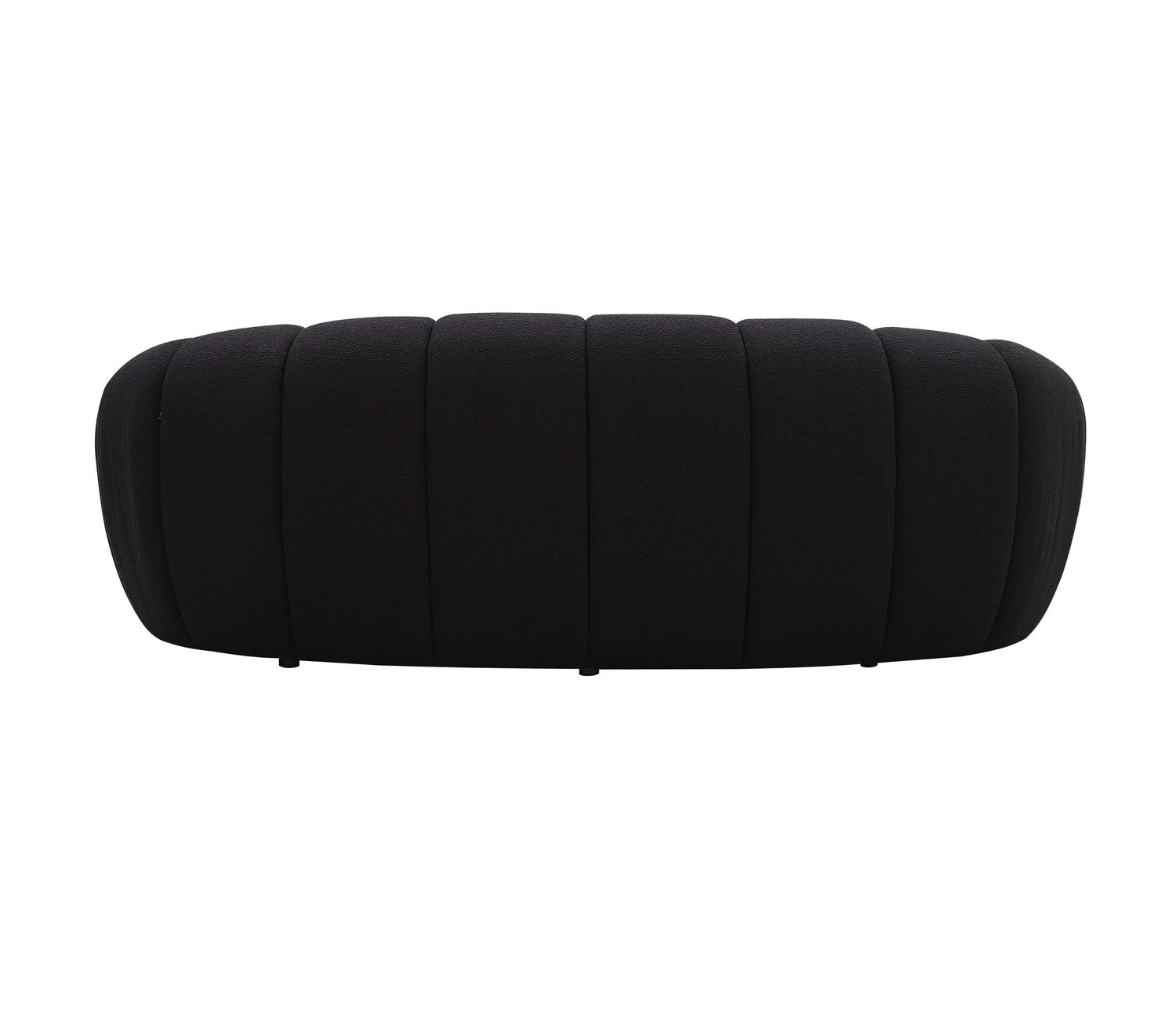Divani Casa Yolonda - Modern Curved Black Fabric Loveseat | VIG - Home Elegance USA