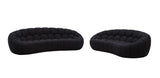 Divani Casa Yolonda - Modern Curved Black Fabric Sofa Set | VIG - Home Elegance USA