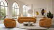 Divani Casa Andrew - Modern Orange Fabric Sofa Set | Home Elegance USA