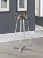 Bar Table - Zanella Glass Top Bar Table Chrome