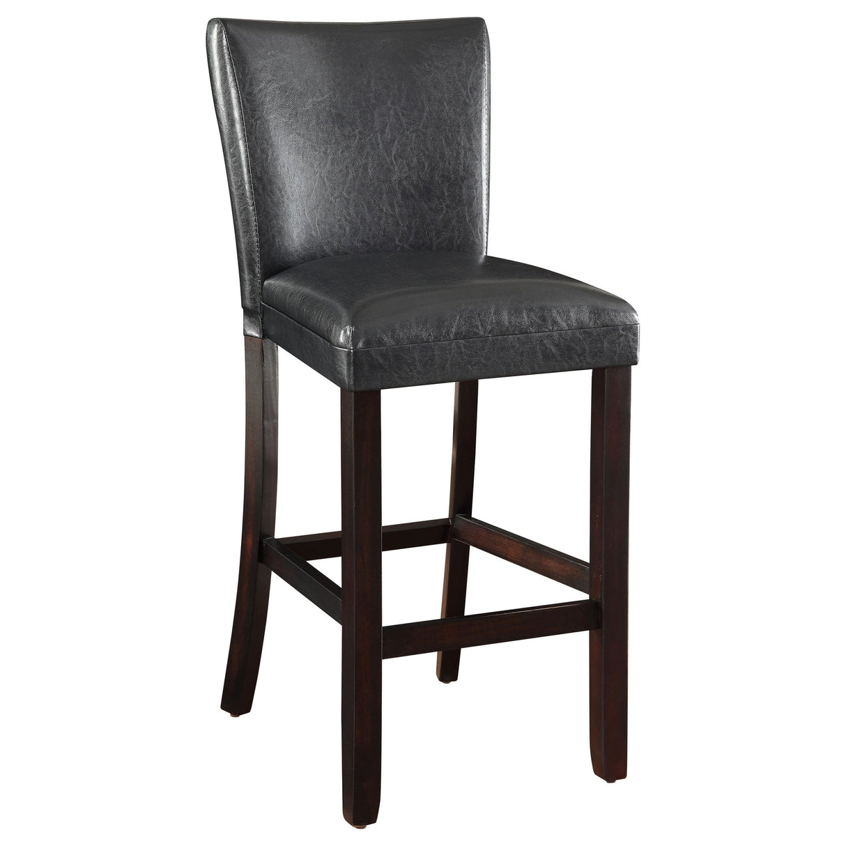 Alberton Upholstered Bar Stools Black and Cappuccino (Set of 2) | Coaster | Home Elegance USA